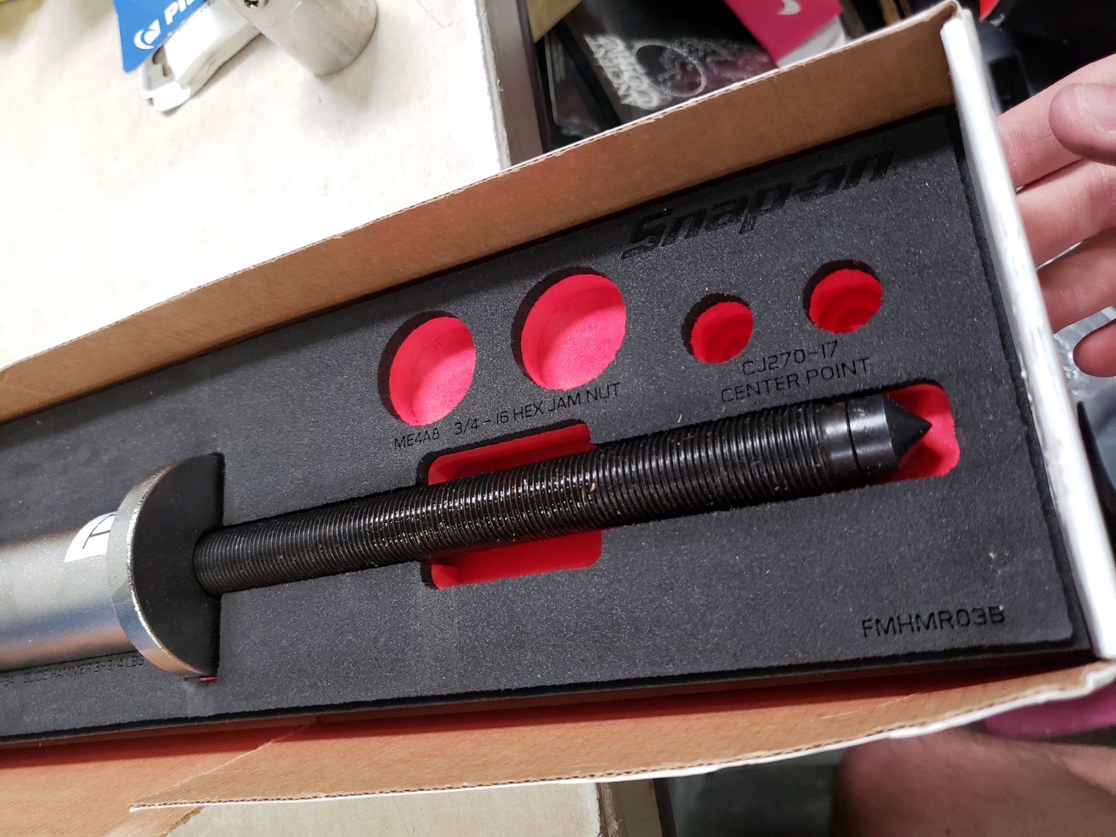 Snap-On Heavy-Duty General Purpose 3-3/4 lb Slide Hammer Set – INCOMPLETE