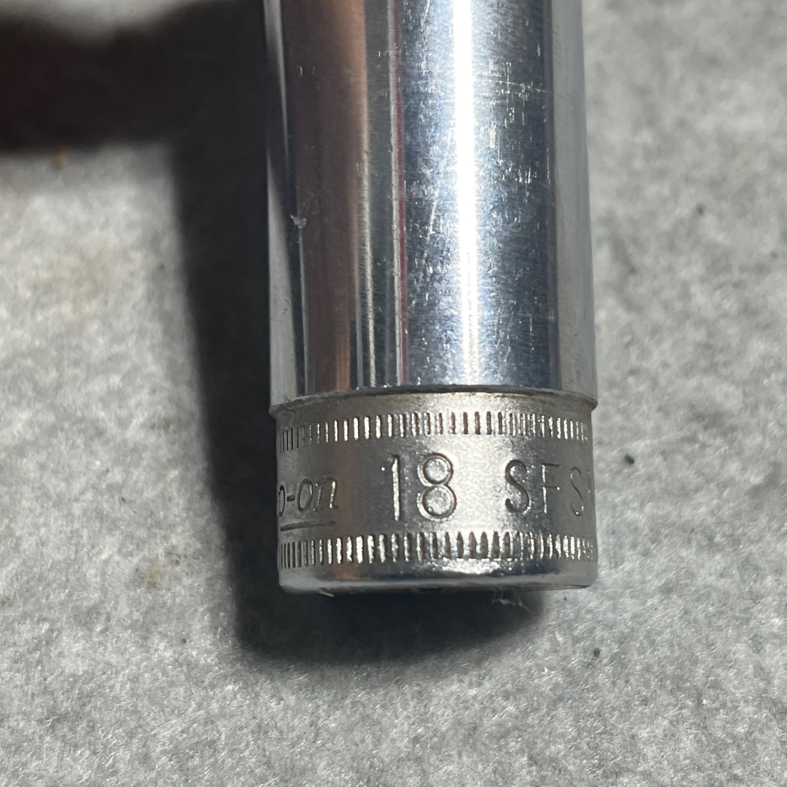 Snap-on Tools 3/8″ Drive 18mm Deep Socket SFSM18 USA 6-Point
