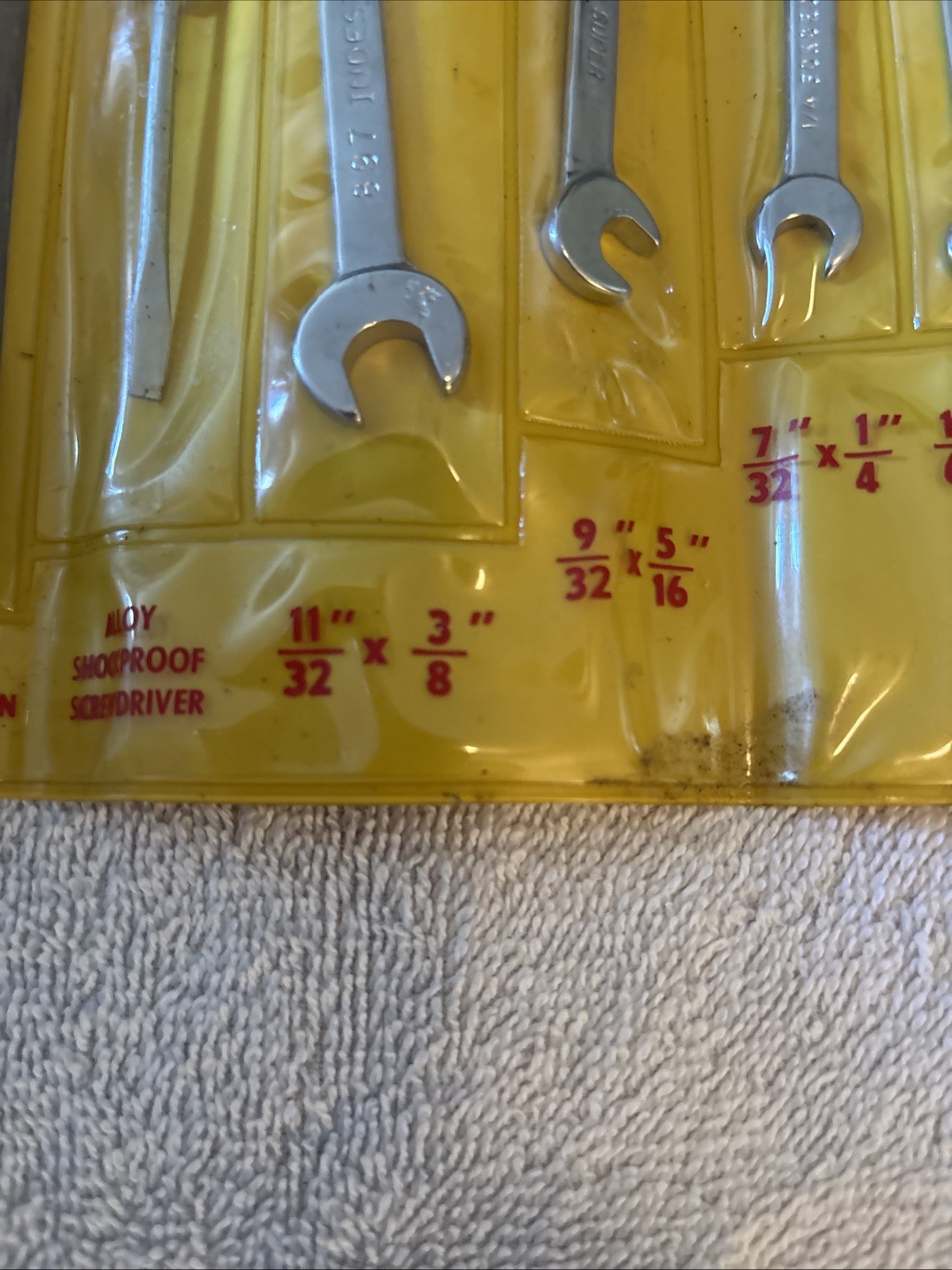 Vintage Indestro SAE Ignition and Hobbyist Wrench Set Eight Piece # 889PK