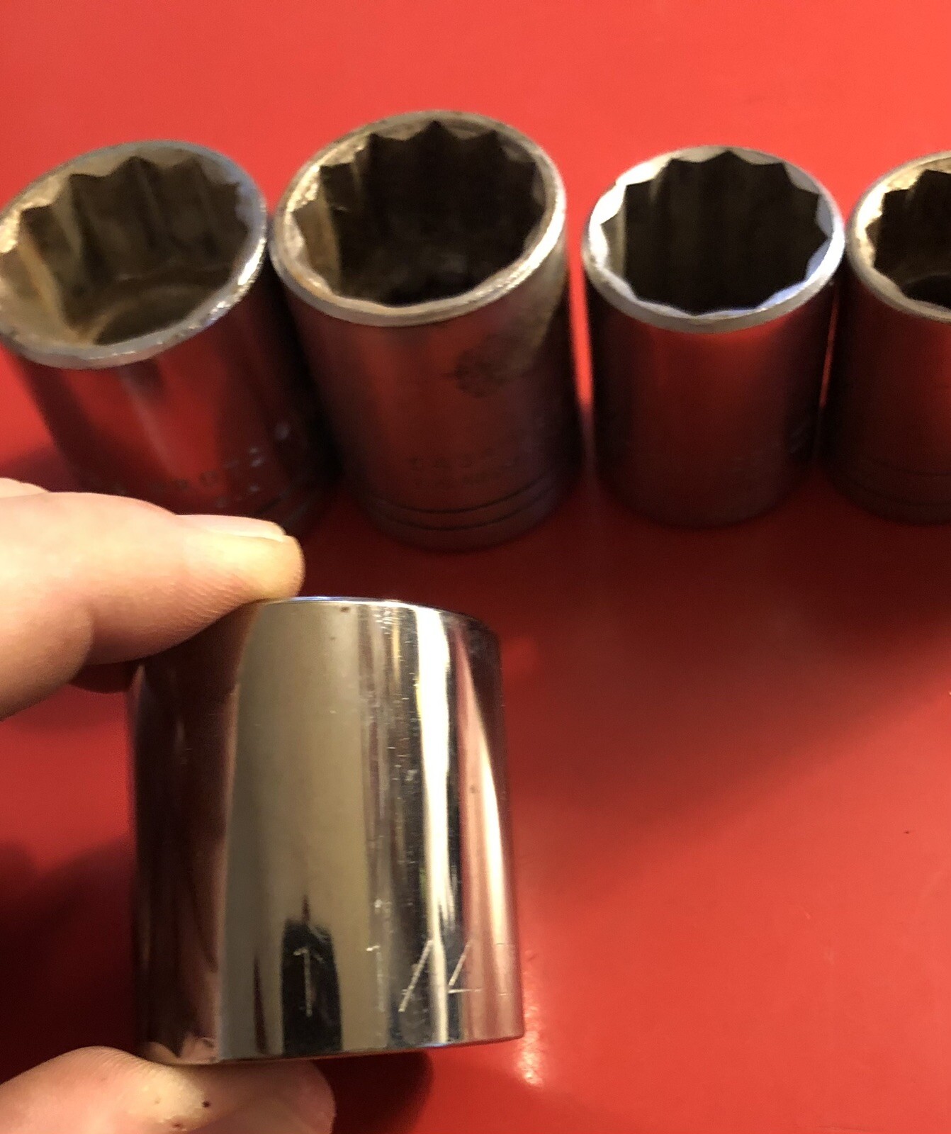 Proto 1/2” Drive 12 point Socket Lot SAE 1 1/8” 1” 1/16 Kobalt 1 1/4” Large
