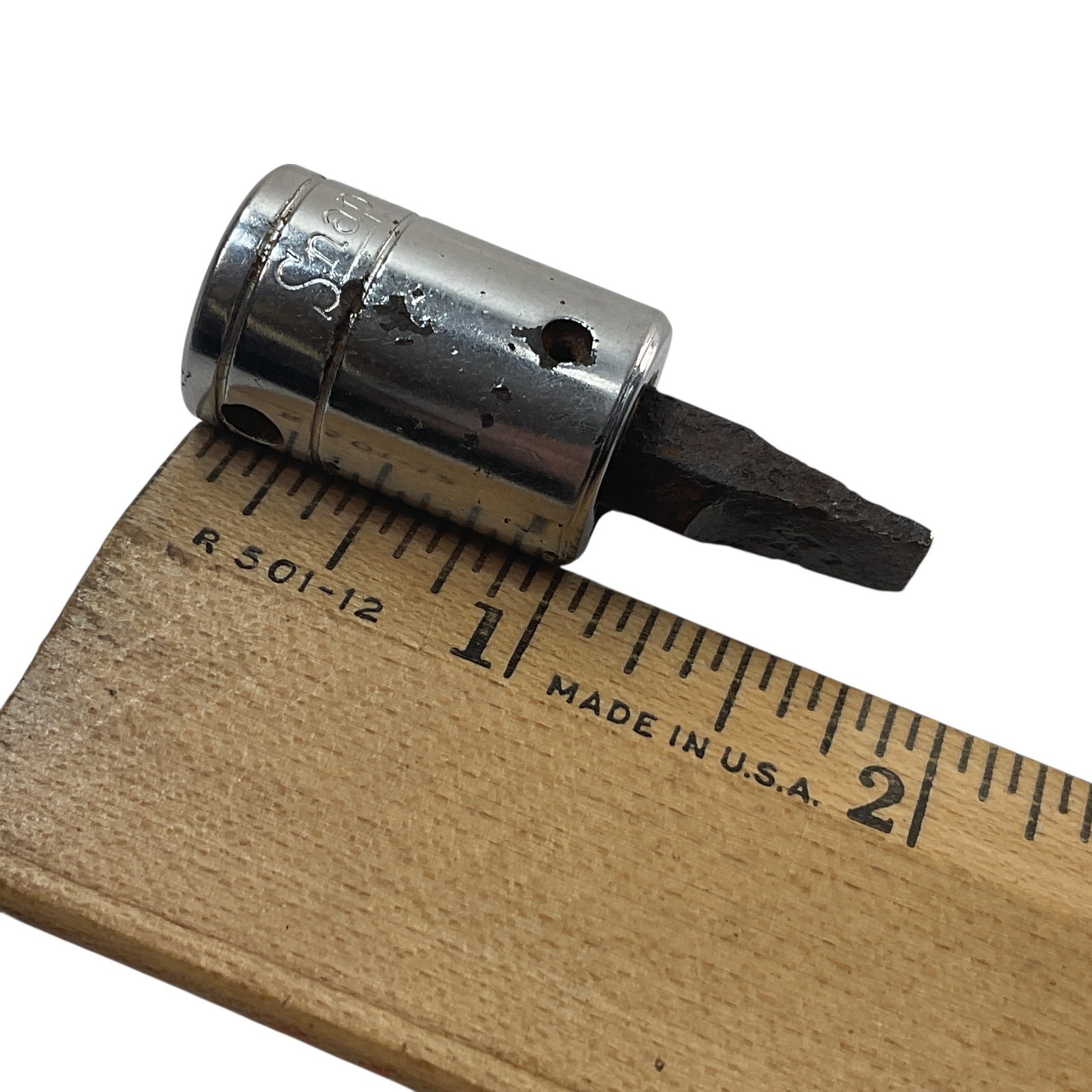 Snap-On Slotted Bit Driver Socket 5/16″ F52 3/8″ Drive USA As Pictured Mechanic