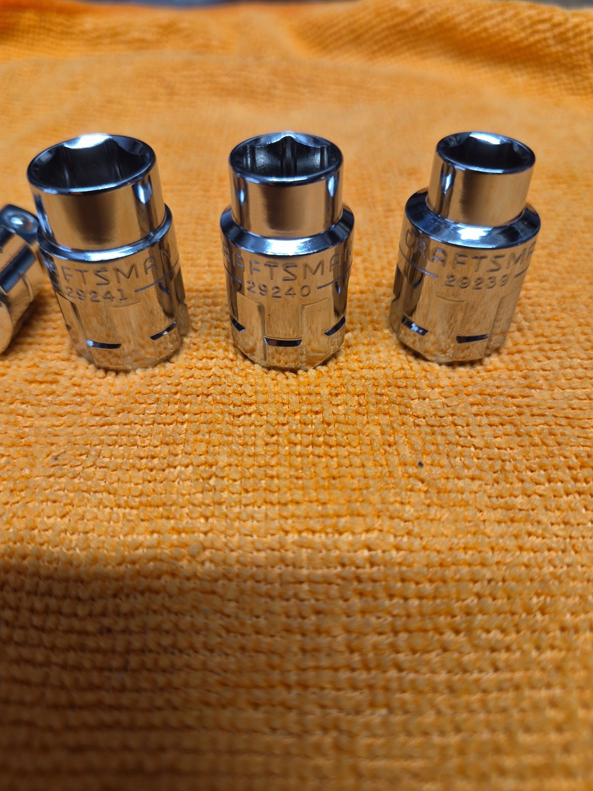Craftsman Max Axess Socket 3/8. 7/16. 1/2. Drive 1/2 Inch 6 Point 29241 SAE