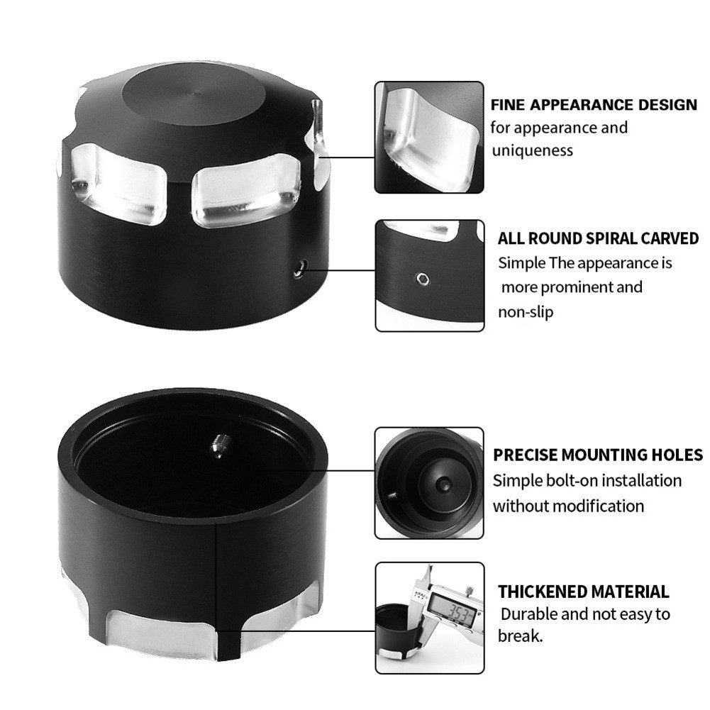 Black Silver Aluminum Rear Wheel Nut Cap for Bombardier For Spyder 2008 Present