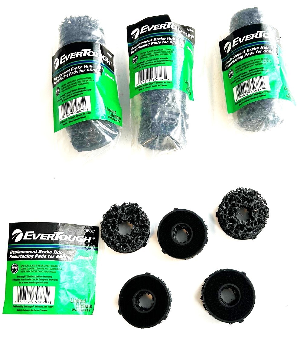 20 OEM EVERTOUGH BRAKE HUB RESURFACING PADS DISCS 1-1/2″ DIA HOOK & LOOP #65687