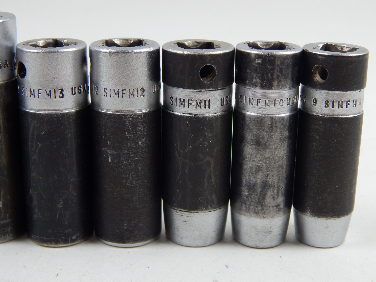 Snap-on SIMFM 3/8” Drive 9mm-19mm Metric Deep Impact Socket Set 11pc 6pt USA