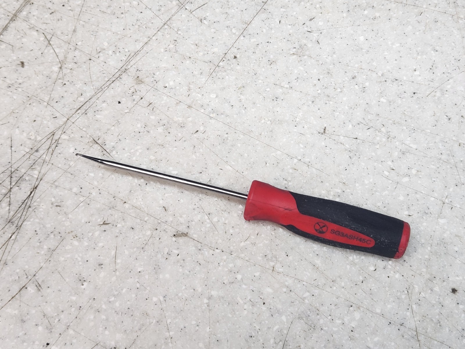 Snap On SG3ASH45C 45 Degree Mini Pic Red/Black Handle USED