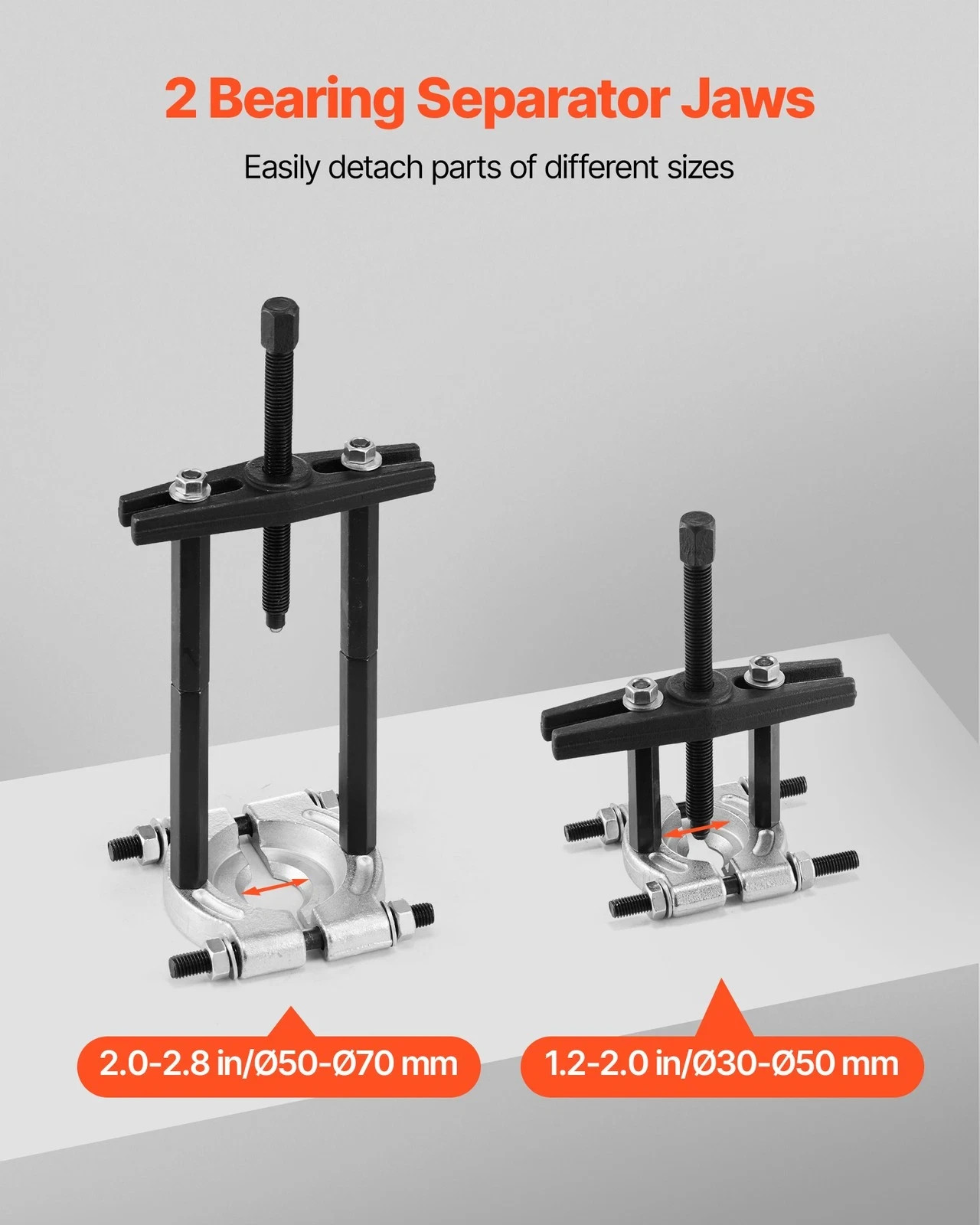 14 PCS Bearing Puller Set Bearing Separator Splitter Tool with Case 5 Ton