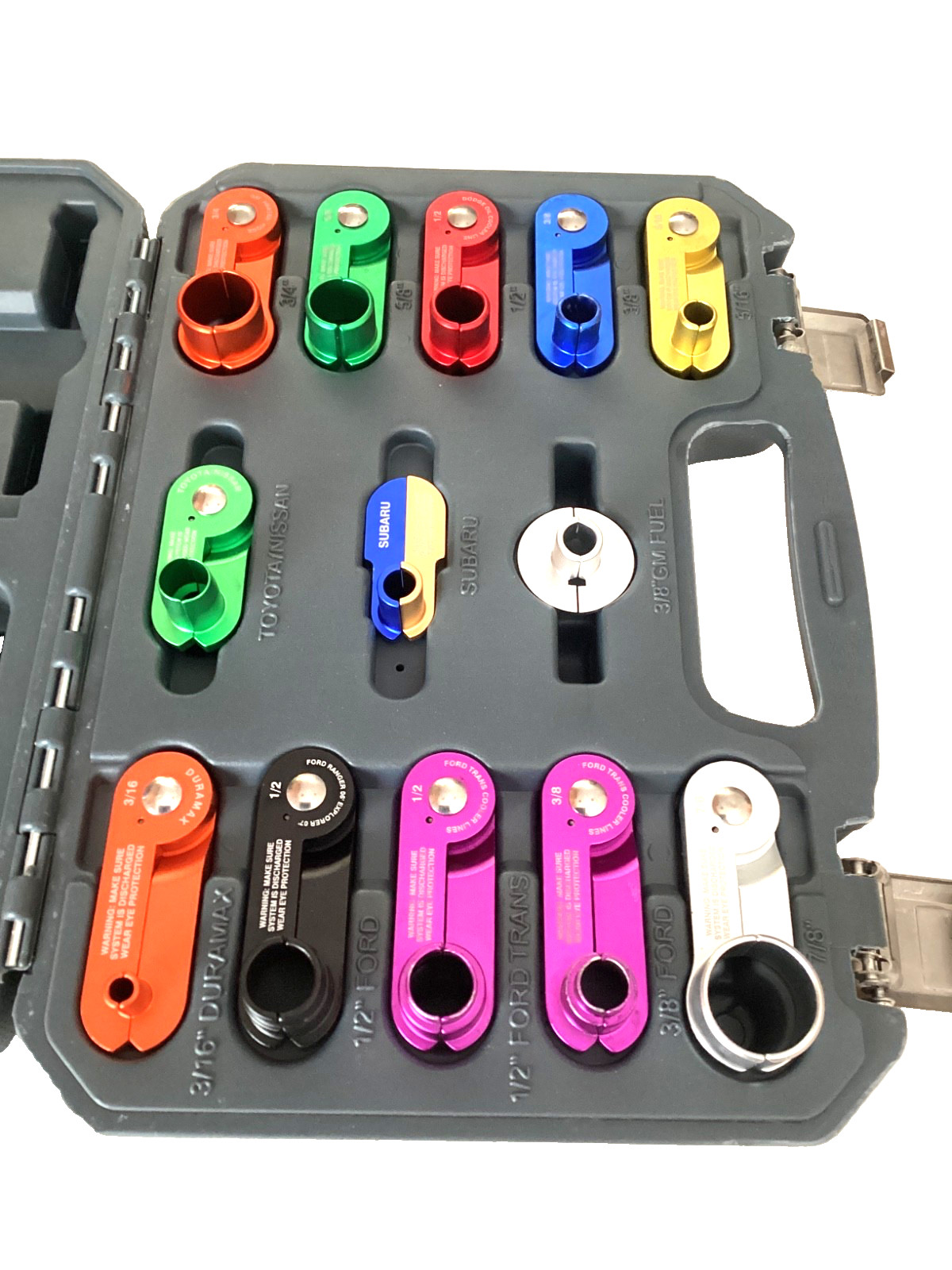 Lisle Tools 13 Piece Aluminum Master Disconnect Set Snap Latch Case 39480 MINT