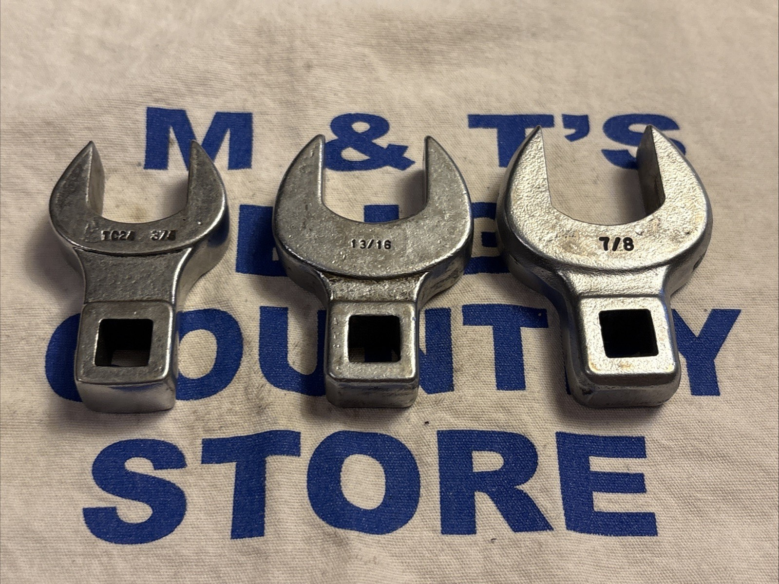 Bonney Tools USA 3/8″ Drive 3pc Crowfoot Socket Wrench Set TC24, TC26, TC28