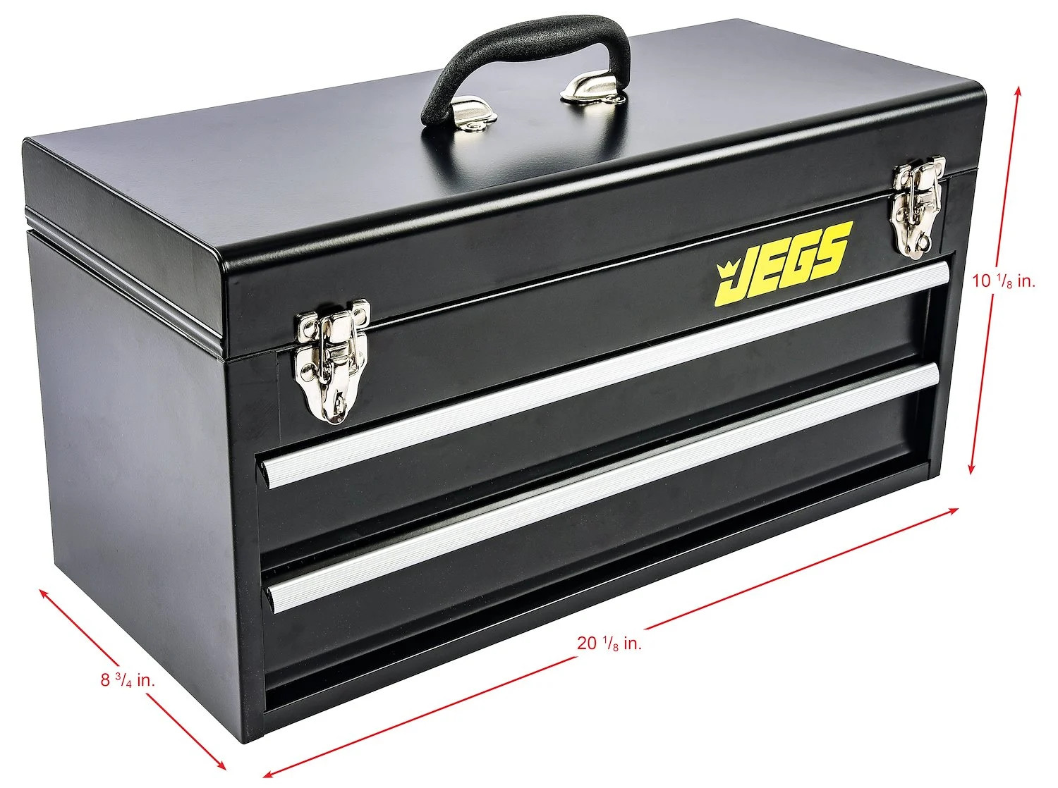 JEGS 85325 170-Piece Mechanic’s Tool Box Set Black Powdercoated Steel