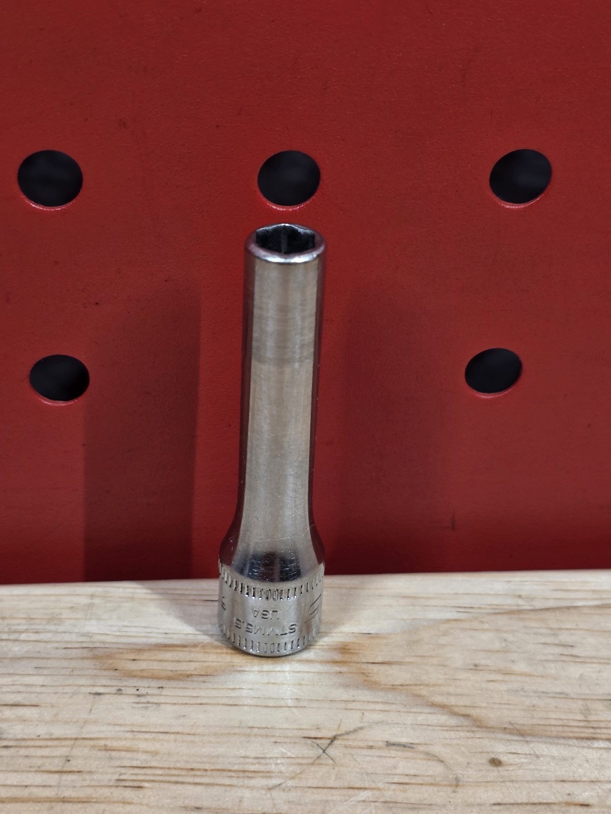 Snap-on Tools STMM5.5 5.5mm 1/4″ Drive Metric 6-Point Deep Chrome Socket USA