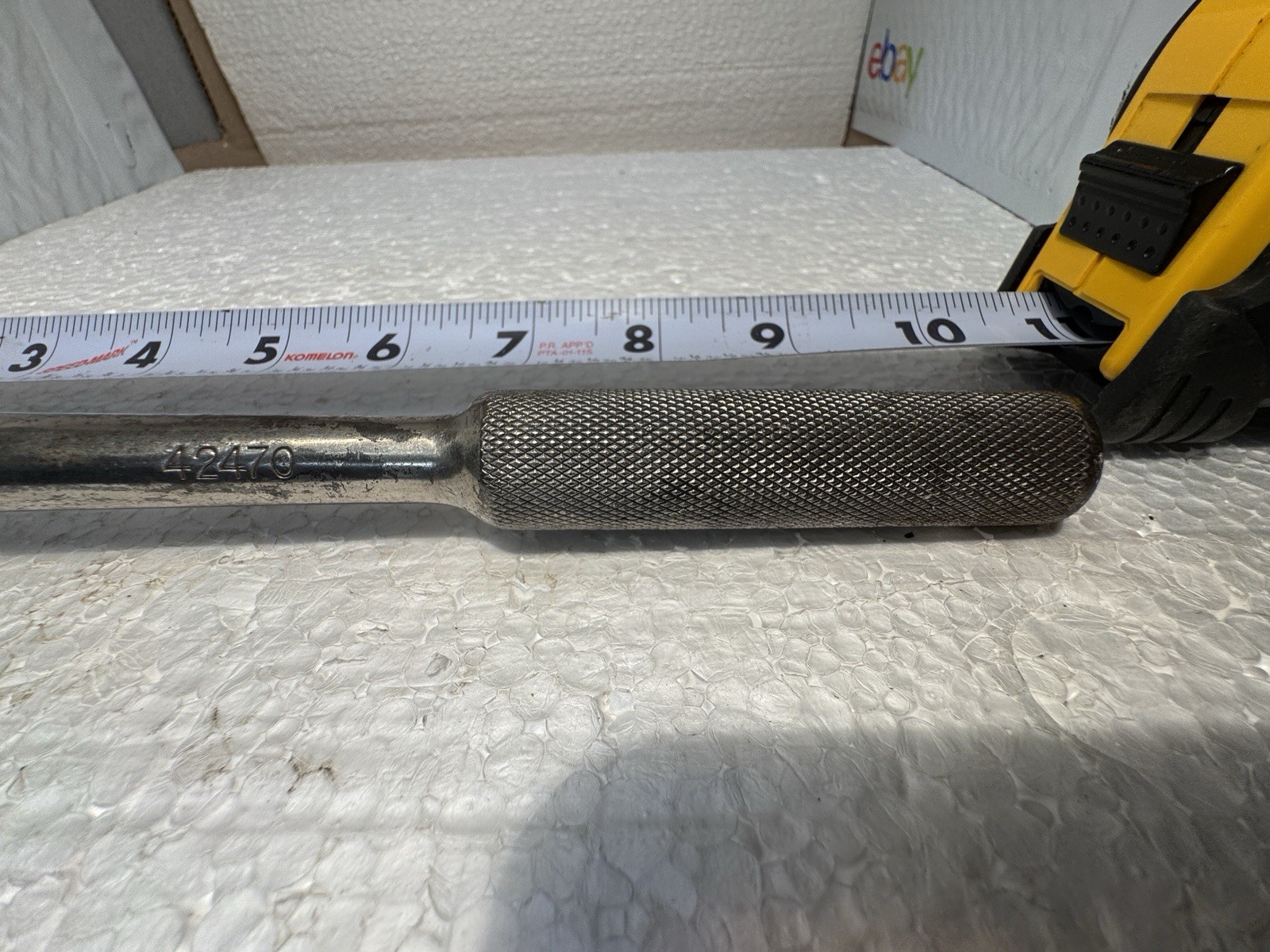 S-K TOOLS 1/2″ DRIVE STD. 10.25″ RATCHET 42470 – USA S-K Diamond Vintage