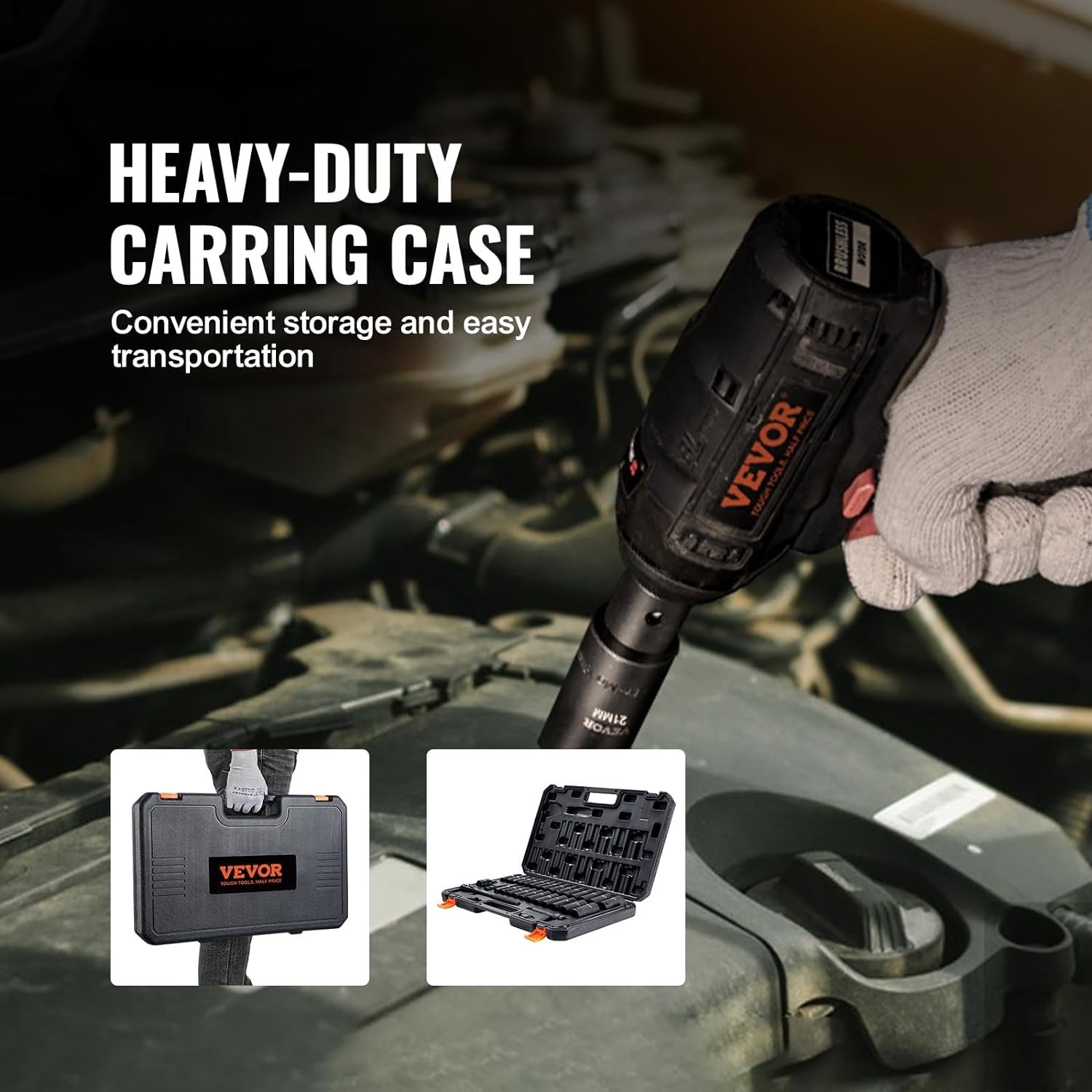 Durable 1/2″ 33pc Impact Socket Set: Laser Etched Cr-V, SAE Metric, High Torque