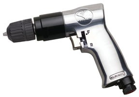 Atd Tools 2143 3//8″ Reversible Air Drill With Keyless Chuck