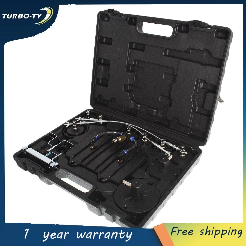 Portable Pneumatic Air Pressure Kit Brake and Clutch Bleeder Valve System Tools