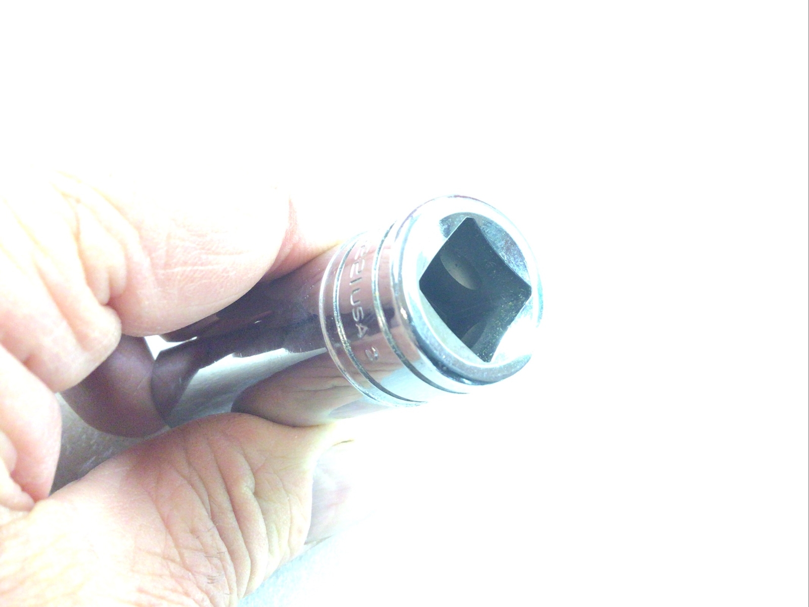 Snap-On#TS221 – Chrome 11/16”SAE, Deep Socket, Flank Dr. 1/2″ Dr. 6 Pt.-USA-NEW