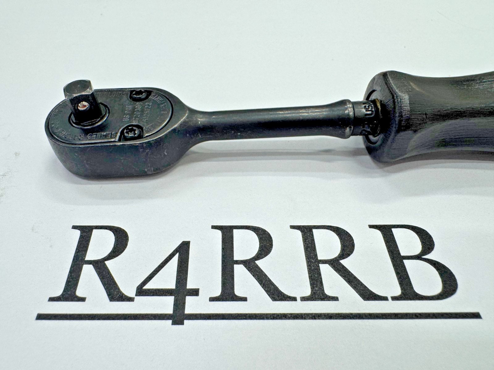 Snap-on Tools RARE CLASSIC BLACK 1/4″ Drive Hard Grip Fixed Ratchet GTHLD72B