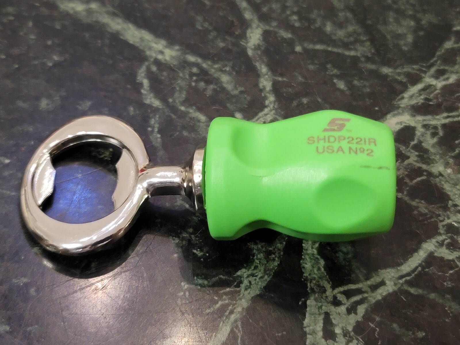 Snap-on Handle Bottle Opener STUBBY Green
