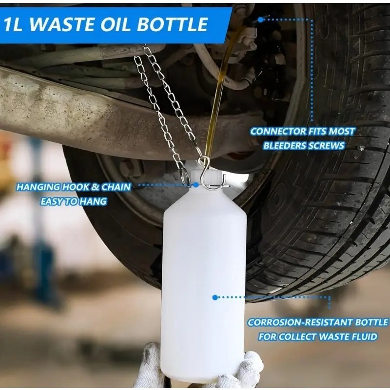 Self Car Brake Clutch Fluid Bleeding Kit Bleeder Pressure 3l Oil Bottle Tool