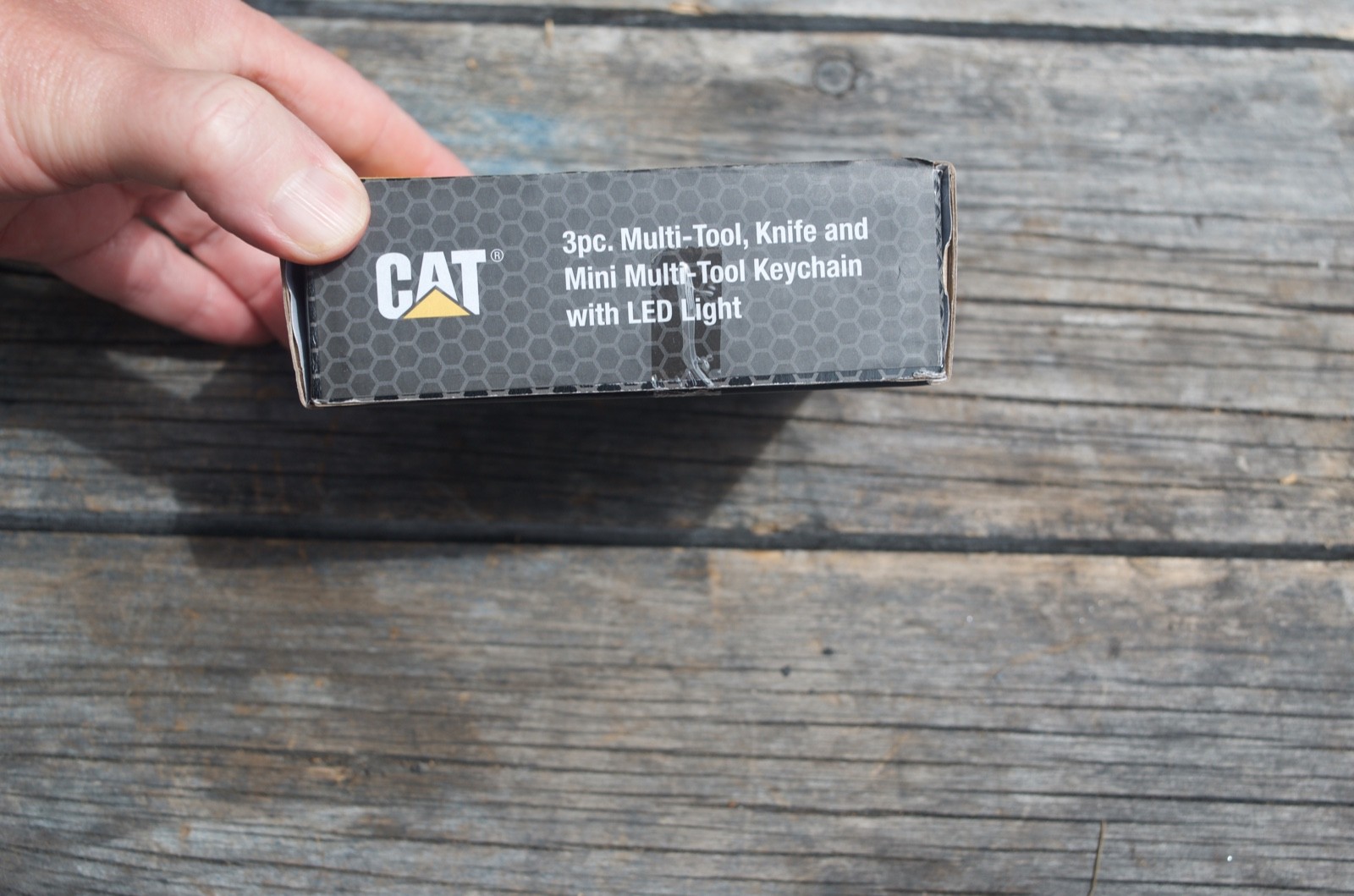 Cat 3 Piece Multi Tool, Folding Knife and Key Chain Tool Gift Box Set