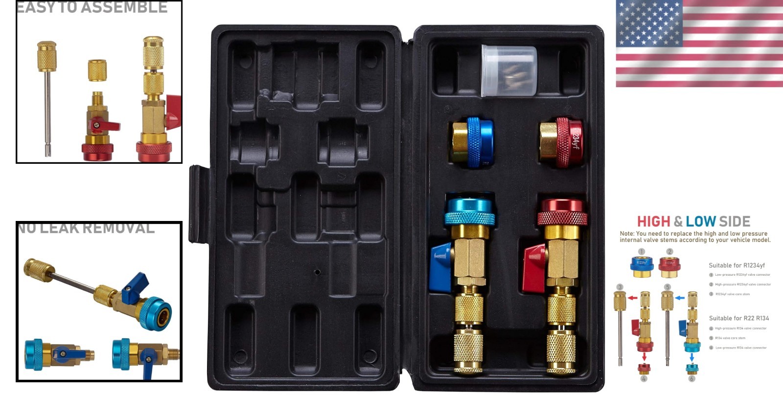 Automotive Valve Core Installer Kit for AC Systems