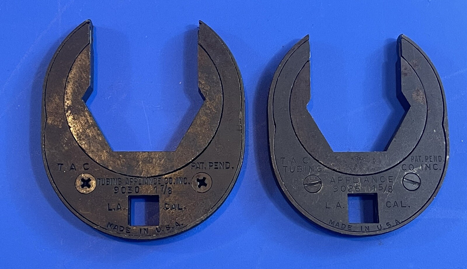 Lot 2 TAC Tubing Appliance Co. 1/2″ Drive 1-5/8″ & 1-7/8″ Ratcheting Crowfoot