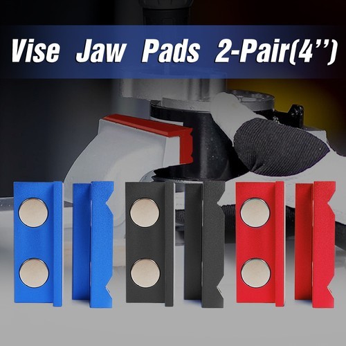 Pair of Aluminum Vise Jaws fits for Holding an Fitting Adapter Length 101mm 4″