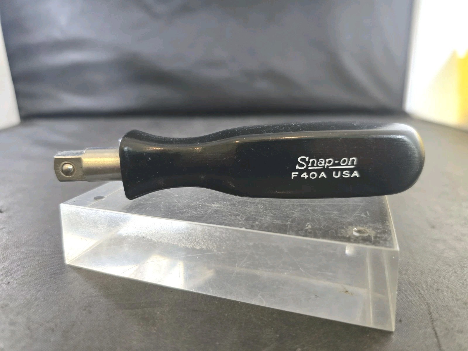 Vintage Snap-On 3/8″ Socket Driver Spinner Screwdriver Stubby F40A Excellent