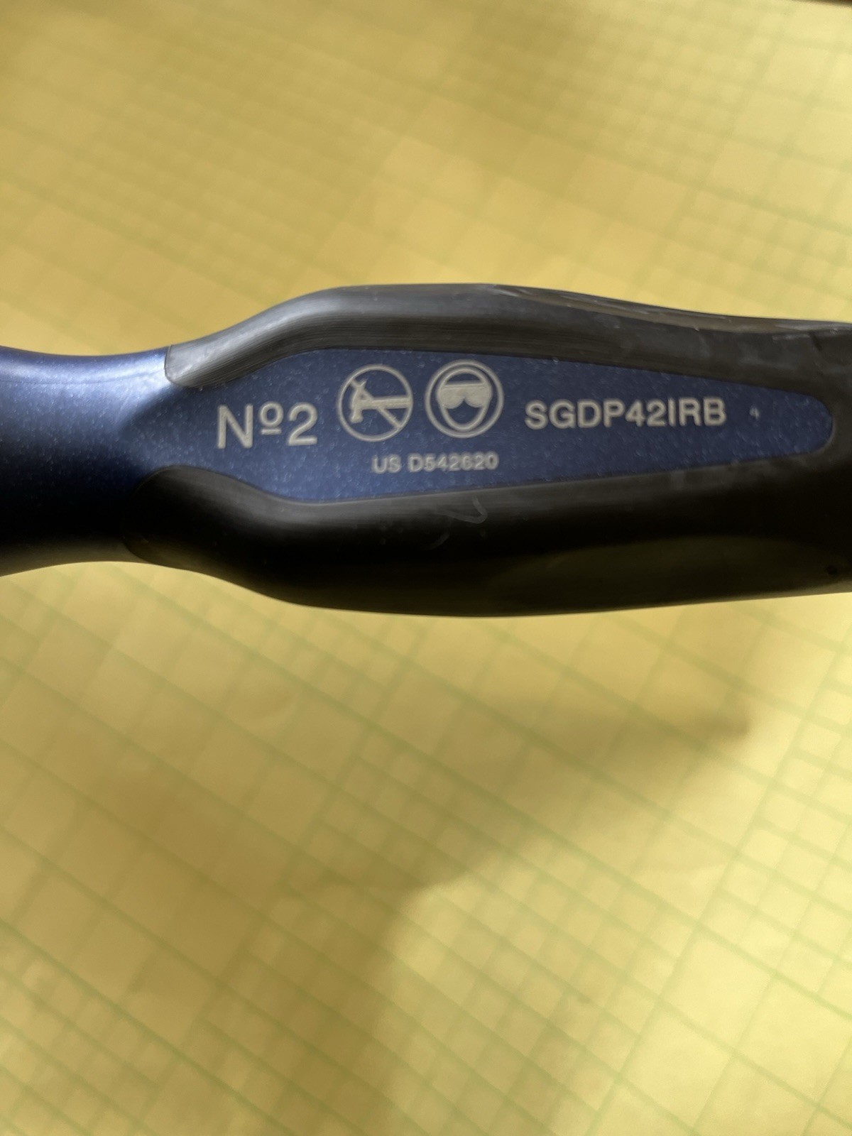Snap On No 2 Phillips Screwdriver Cool Power Blue Metallic SGDP421RB New Tool