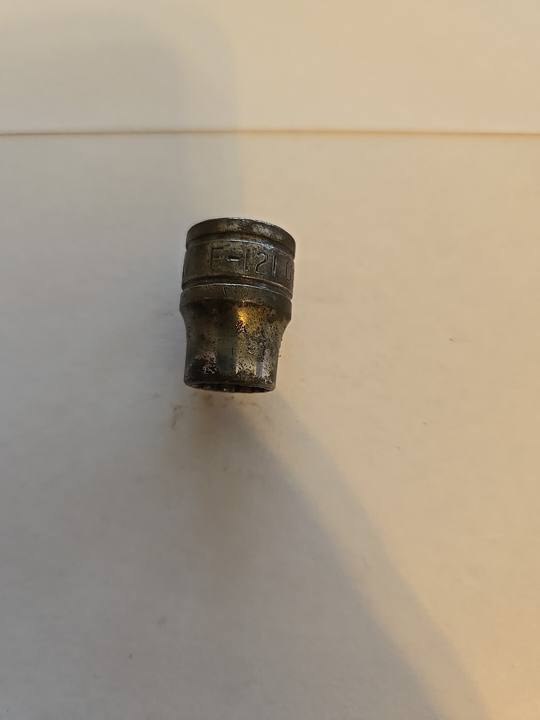 Snap On 3/8″ Drive 3/8″ 12PT SAE Shallow Chrome Socket USA Ugly F-121