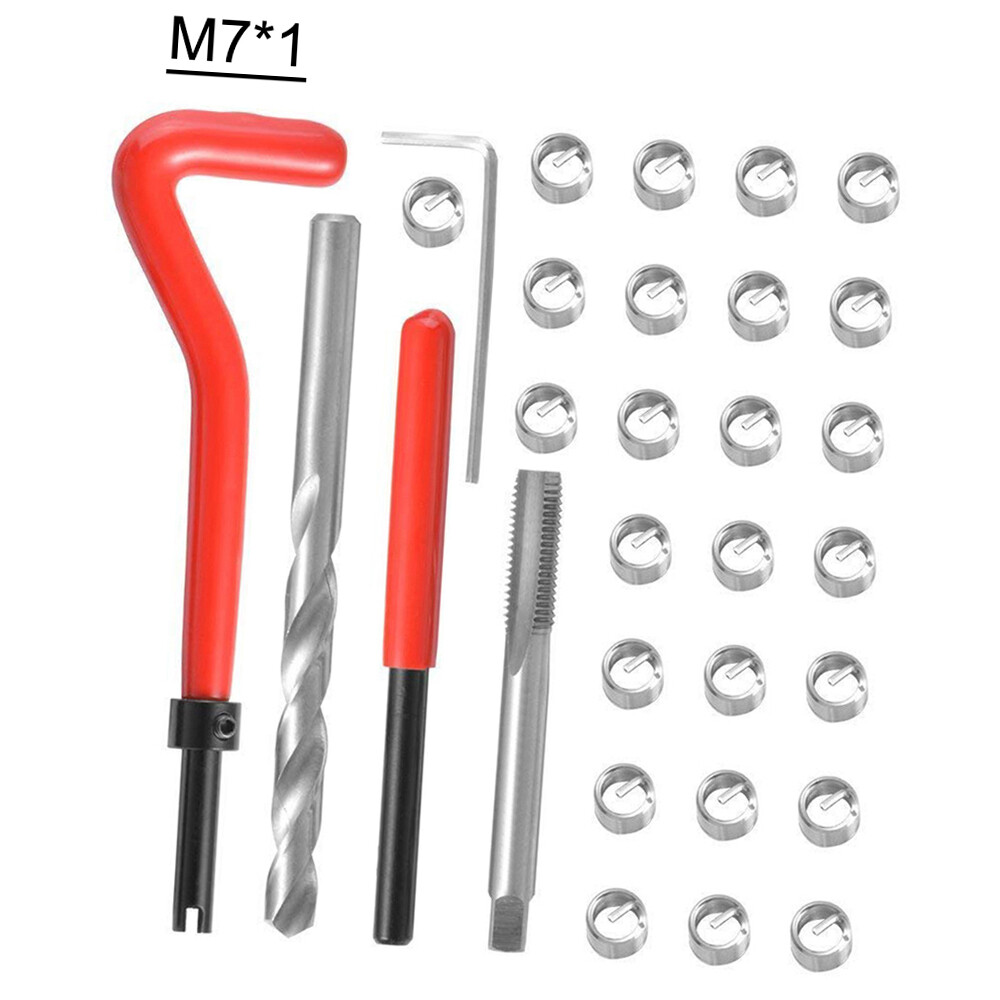 30Pcs Metric Thread Insert Kit M7 M9 M11 Car Coil Tool H7C5