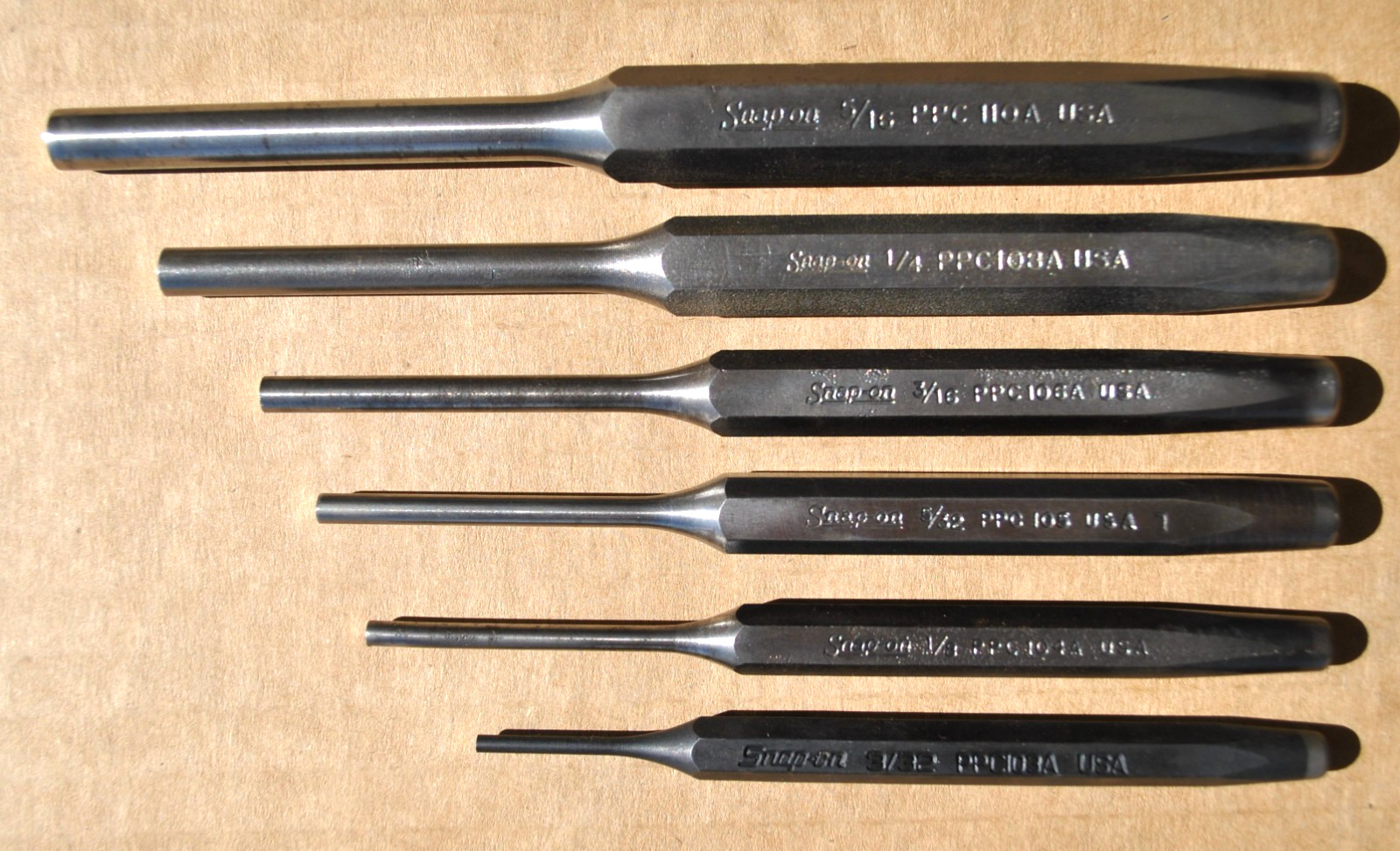 Snap On Tools 20 pc Punch and Chisel Set Automobile Tools Motorcycle Tools