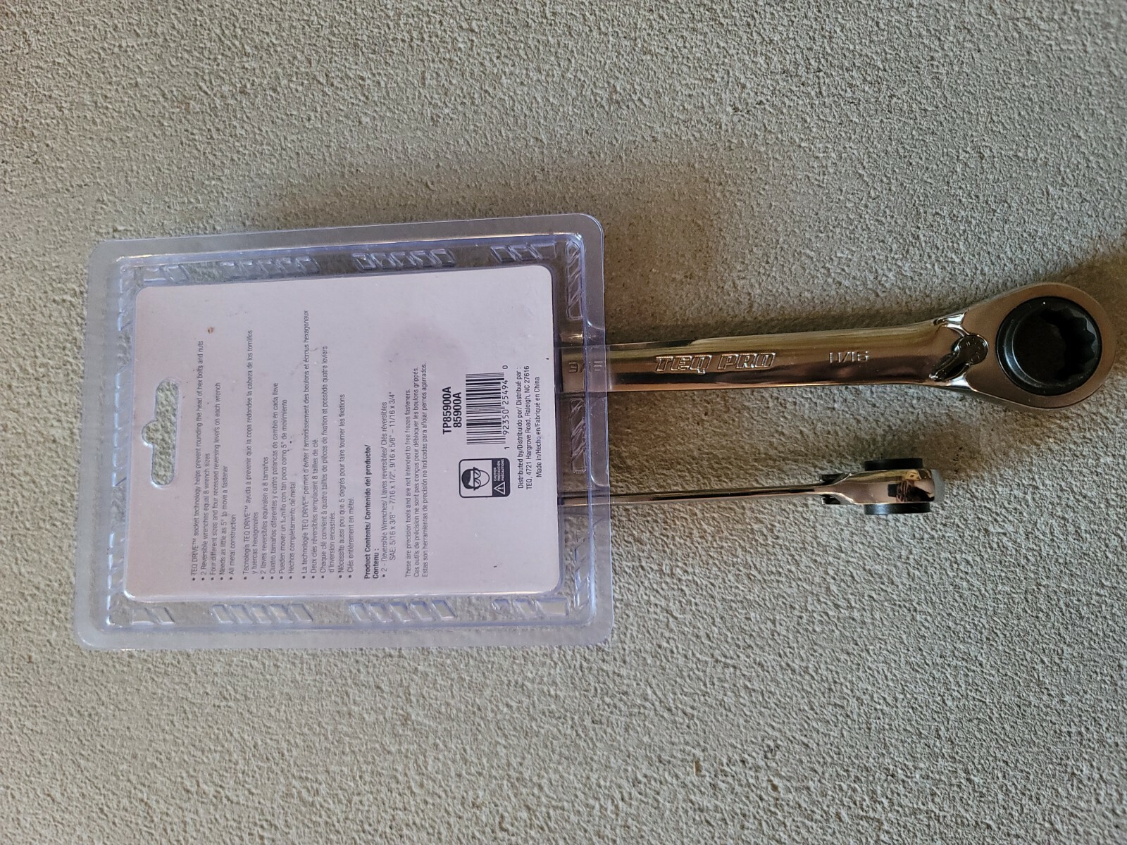 TEQ Correct Professional ● 2 PC Reversible Ratcheting Wrench Set – SAE TP85900A