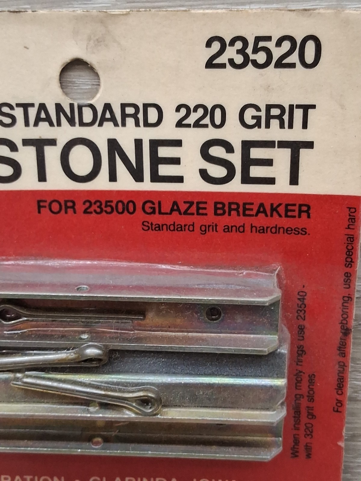 Lisle 23530 Hard 240 Grit Stone Set For Clean-up After Boring Fits 23500 Hone