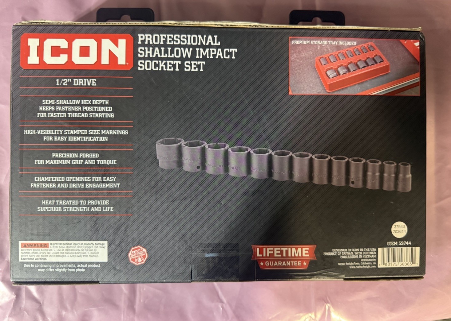 Icon Professional Shallow Impact Socket Set New