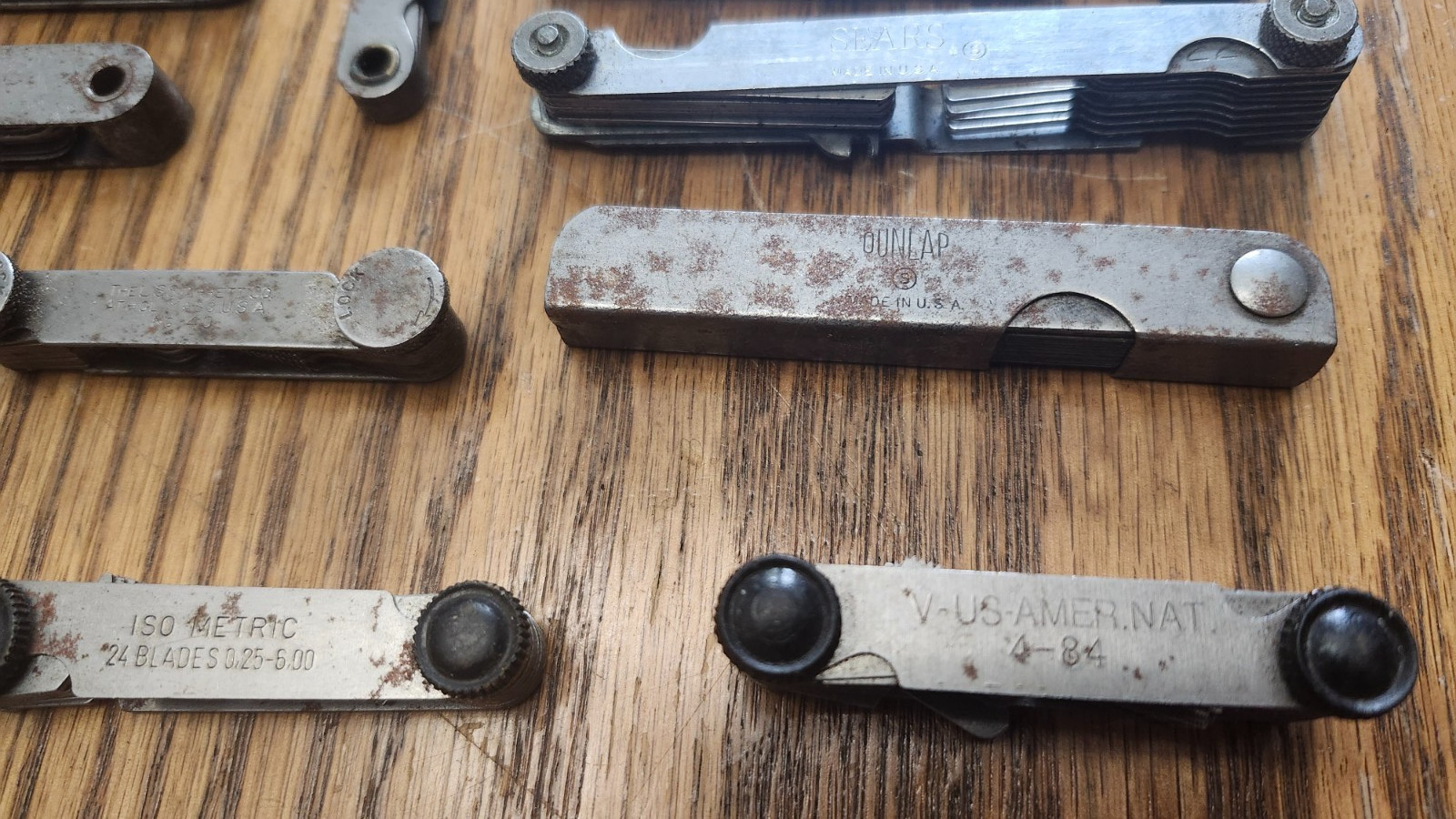 Lot (15) Machinist FEELER GAUGE SET – Screw Thread Pitch Gage Measuring tools