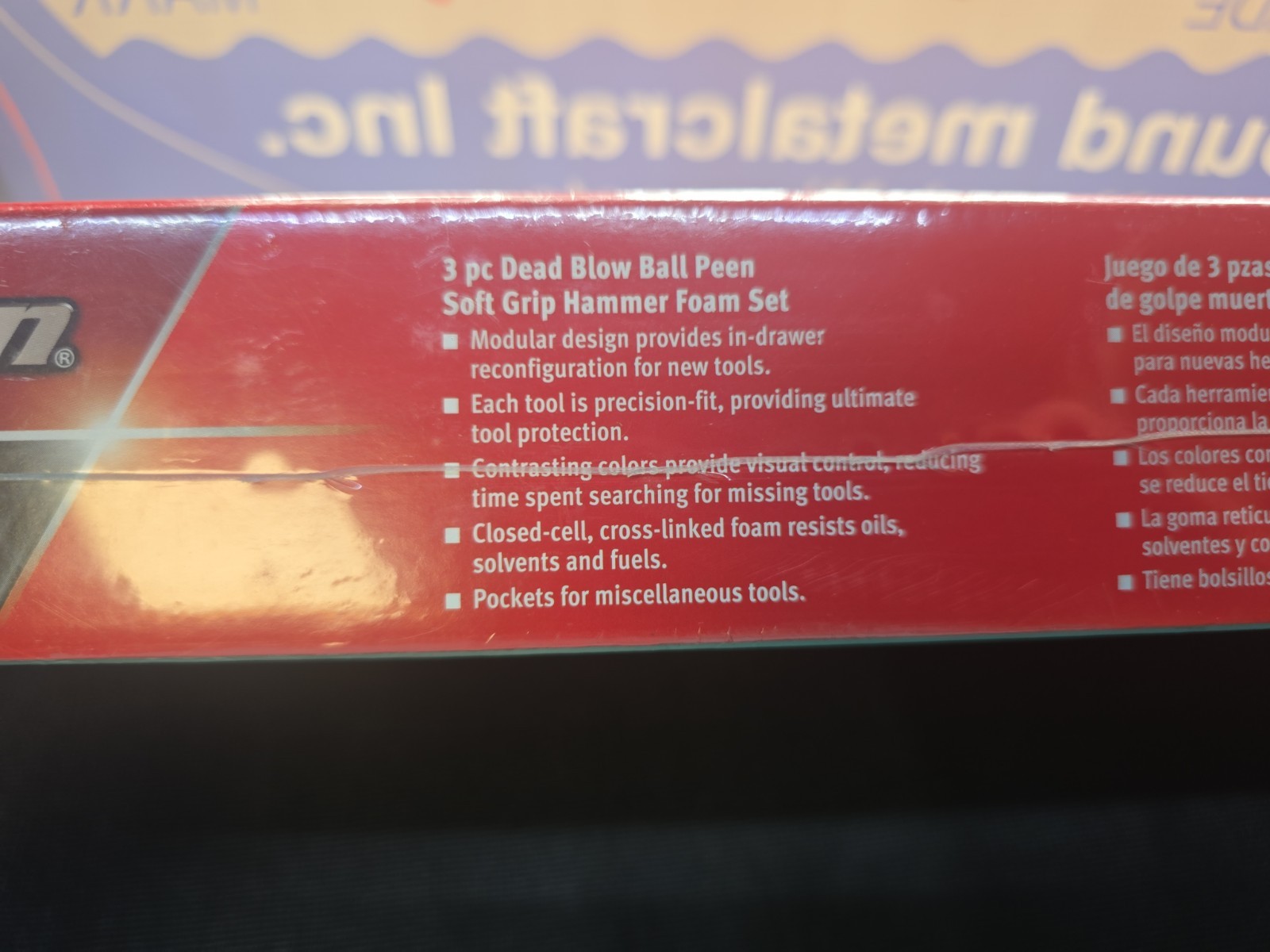 New Sealed HBBD3G Snap On 3 Pc Dead Blow Ball Peen Soft Grip Hammer Foam Set