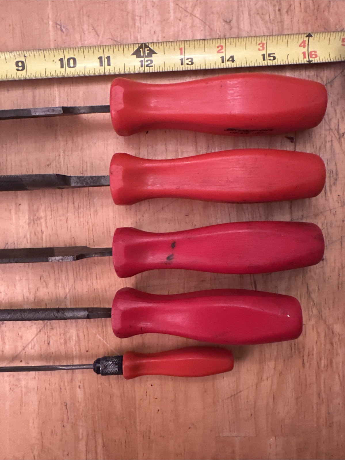 5 Snap-On Hard Handles (2) HF-616 HF-615 HF-614 HF-611. USA Handle, Mixed Files
