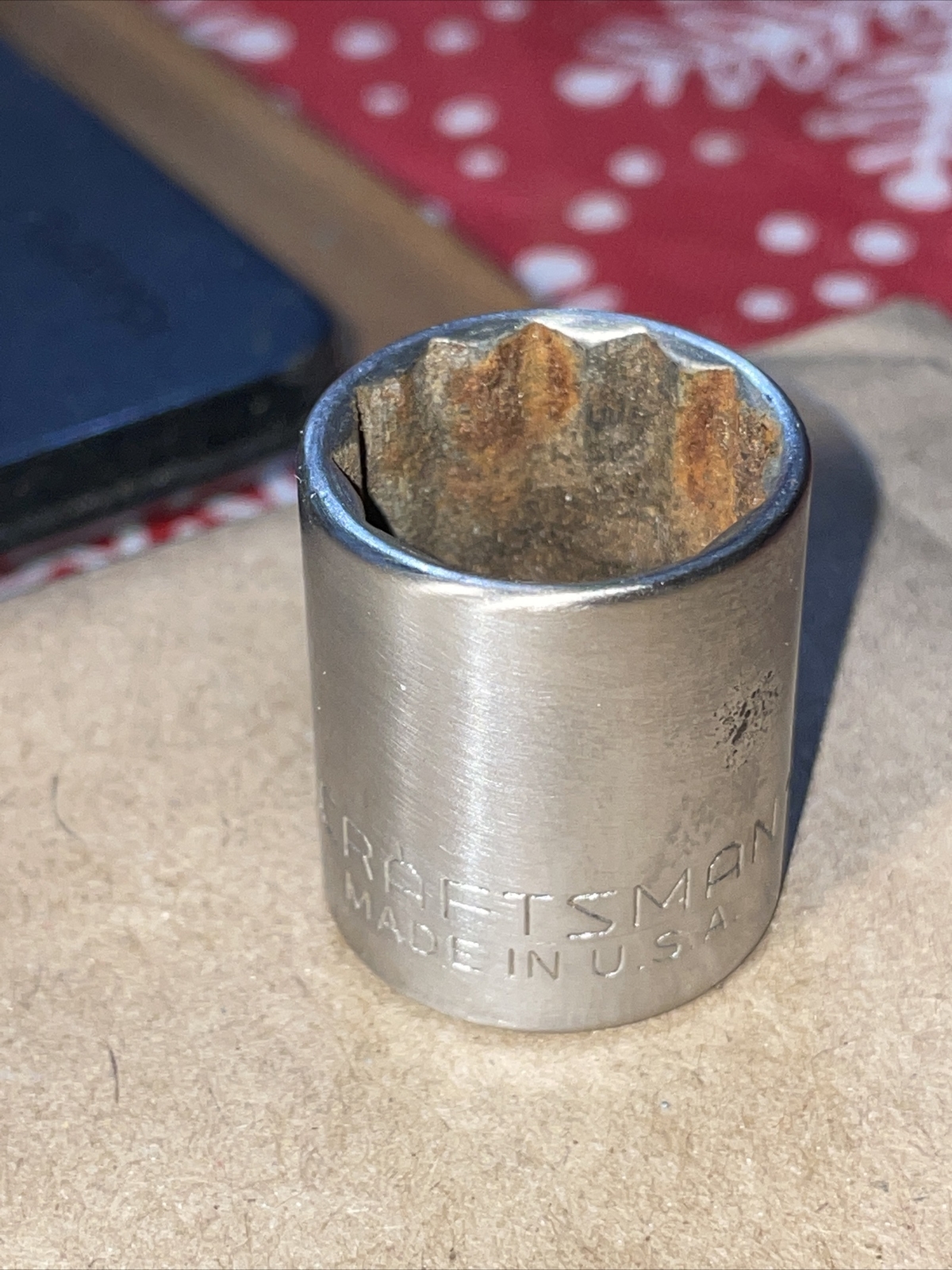 Vintage Craftsman V-44307 -V- Series 3/8″ Drive 17mm 12pt Socket VGC USA