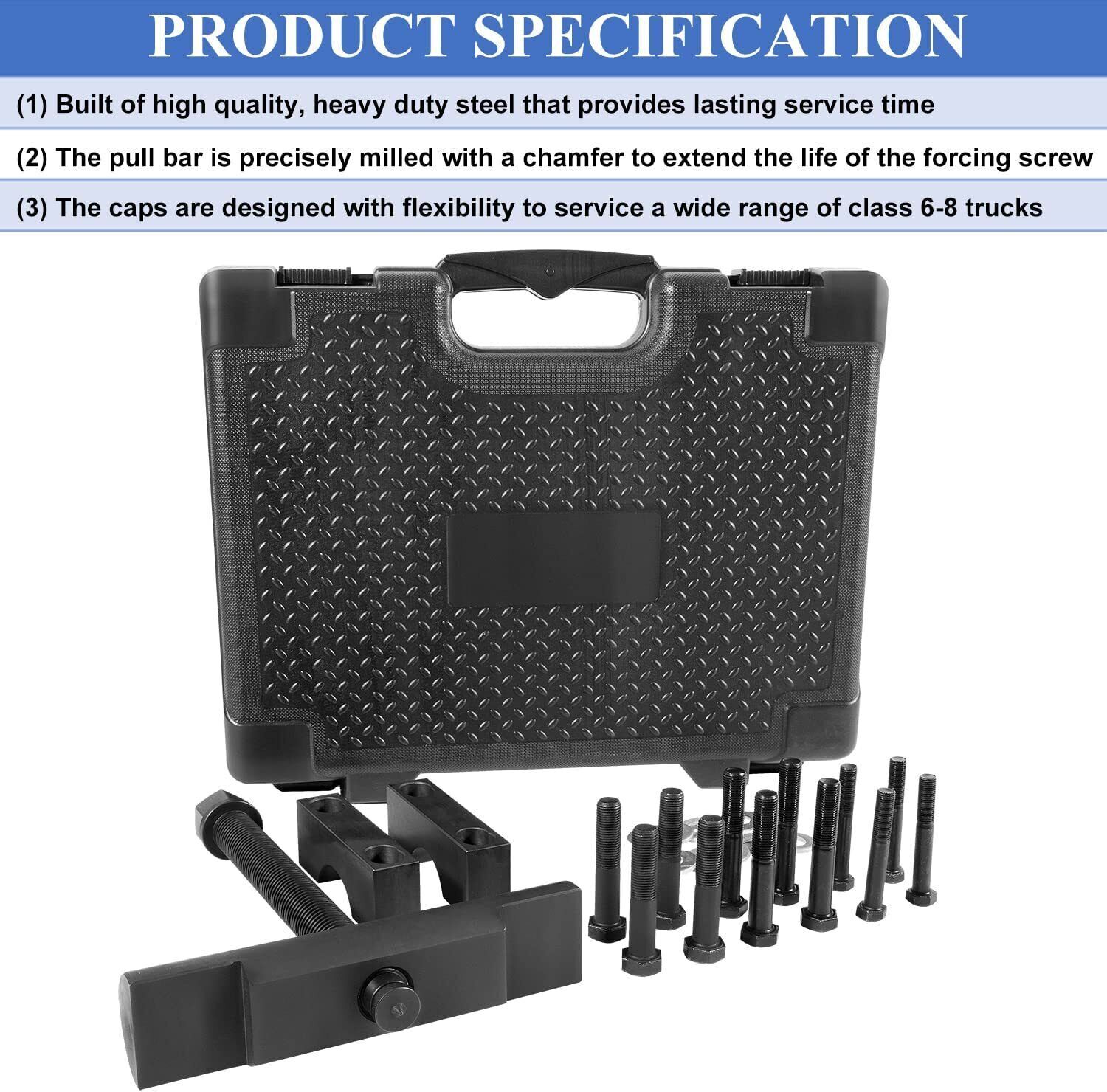 10803 Heavy-Duty Yoke Puller Semi Truck Yoke Remover Tool Kit For Meritor Volvo