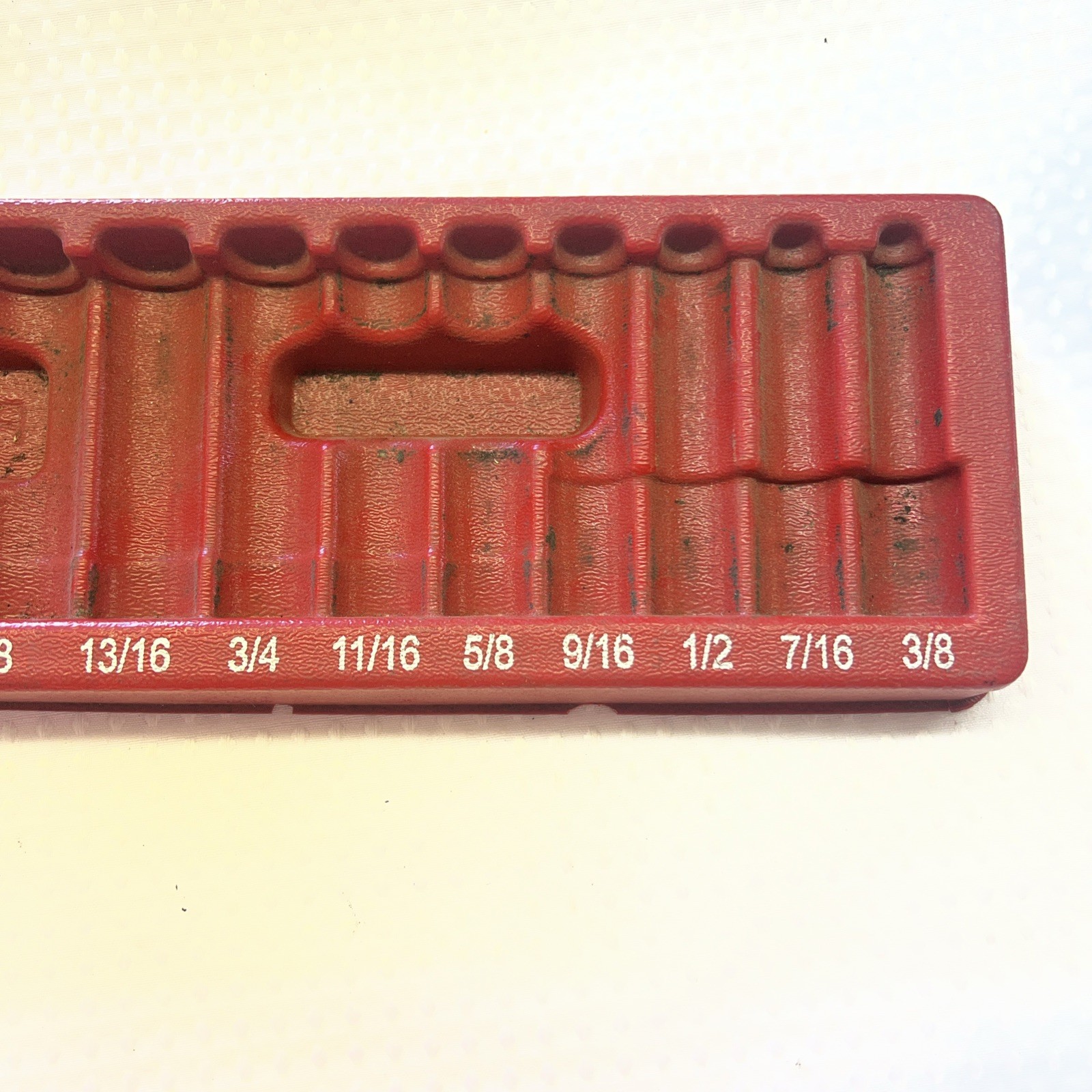 EMPTY TRAY PAKTY077 Snap On 313SYA 1/2″ Dr. 3/8”to1-1/8” SAE Deep 13Pc. NO TOOLS