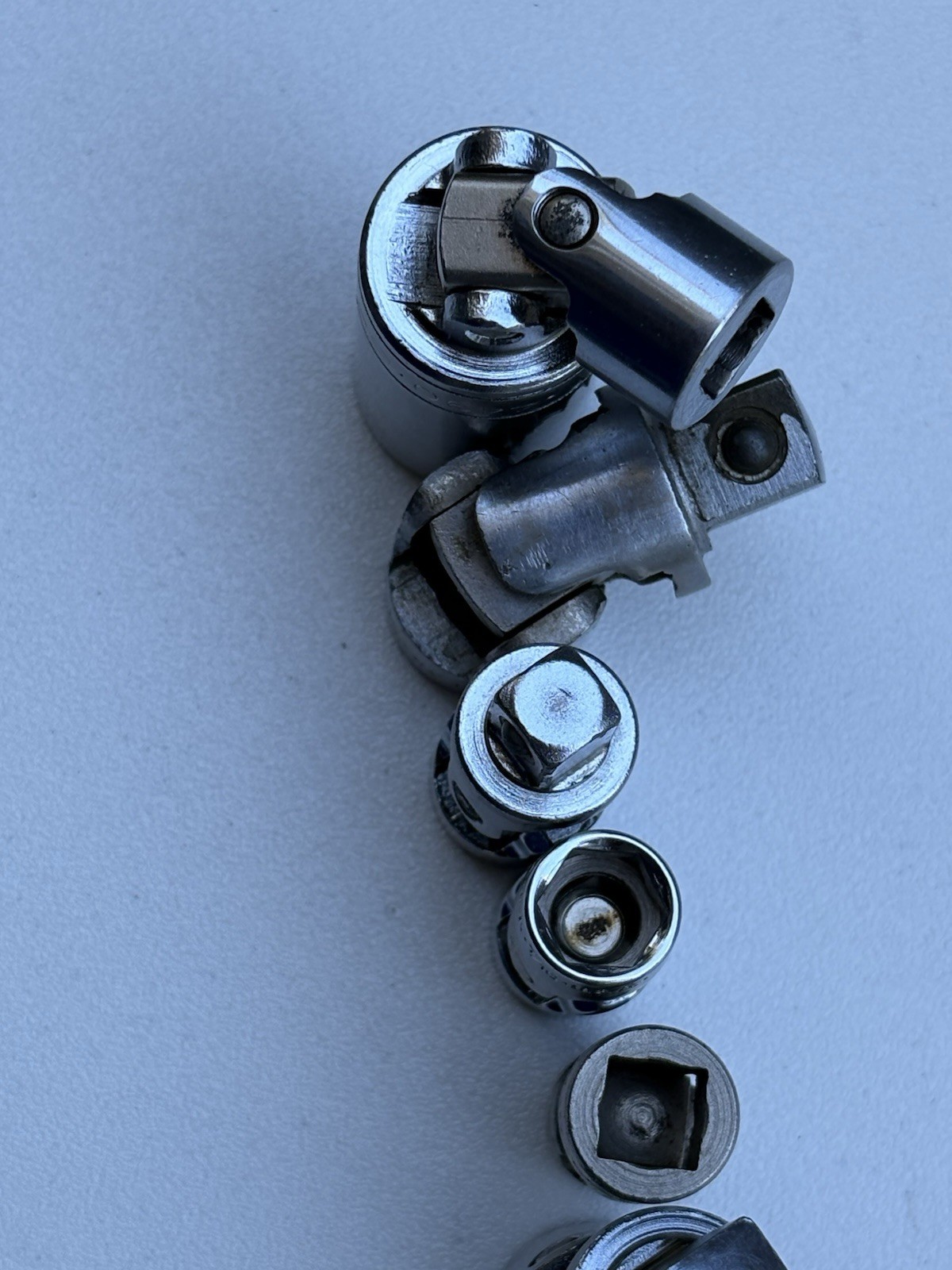 Lot of 7 SK Tools (S-K) Universal Joints, Swivels & Adapters – Made in USA!