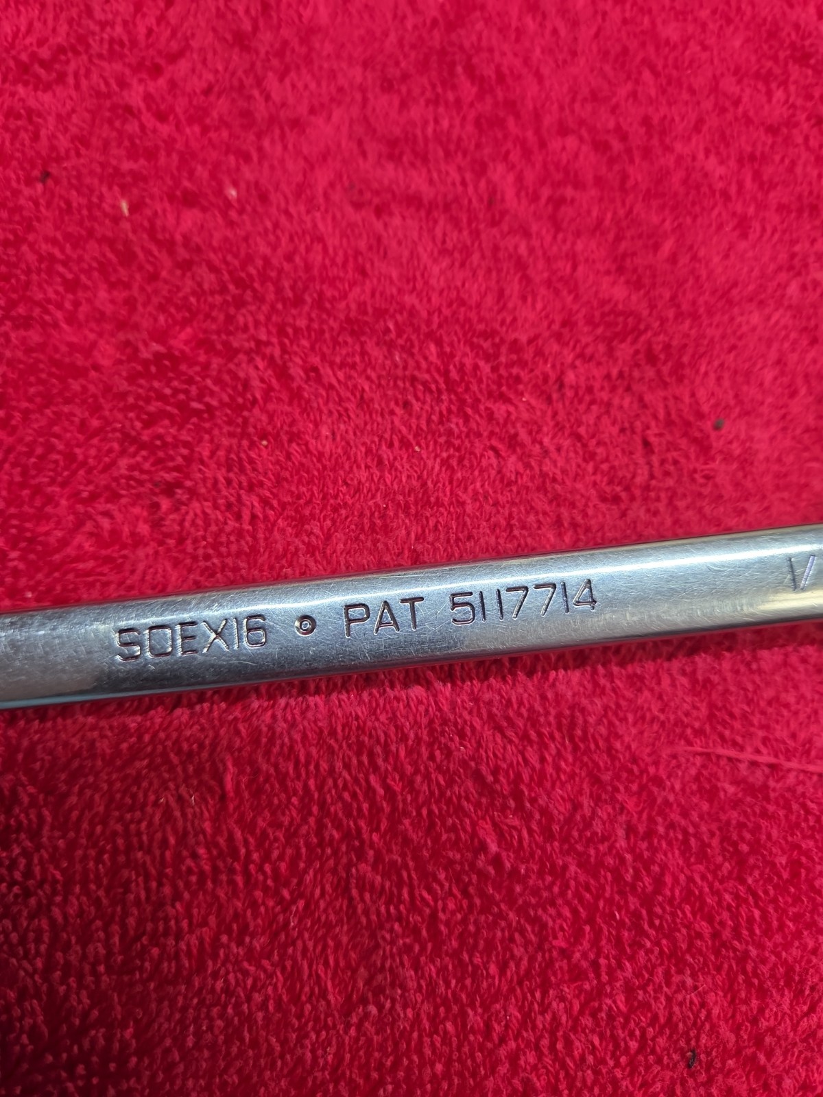 Snap On 1/2” Flank Drive Combination Wrench SAE SOEX16 Made In USA