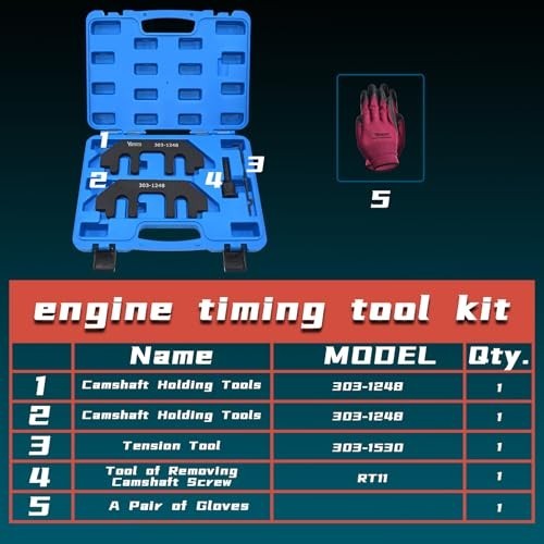 Camshaft Holding Tool Kit with Tension Tool, Timing Alignment Holder Tool Com…
