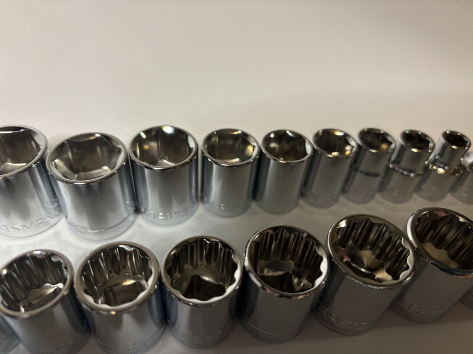 CRAFTSMAN 122 pc 1/4 3/8 1/2 Dr SAE METRIC MM 6pt 12pt ratchet wrench socket set