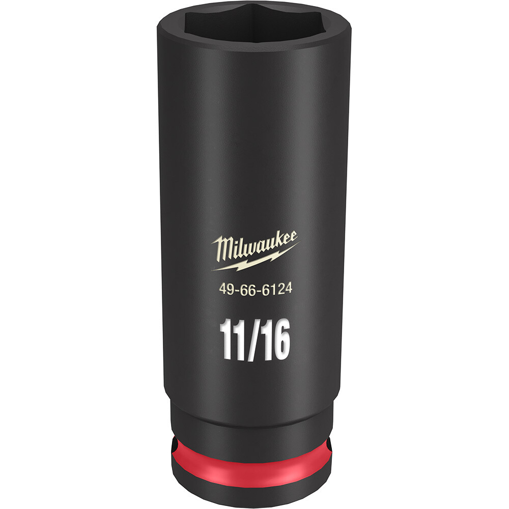 Milwaukee 49-66-6124 SHOCKWAVE Impact Duty 3/8 Drive 11/16 in. Deep 6 Point Sock
