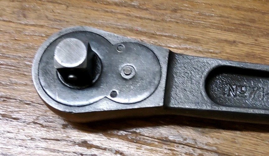 Vintage Snap-on No. 71-M 1/2″ Drive Ratchet PAT. 1854513 Tools Woodworking