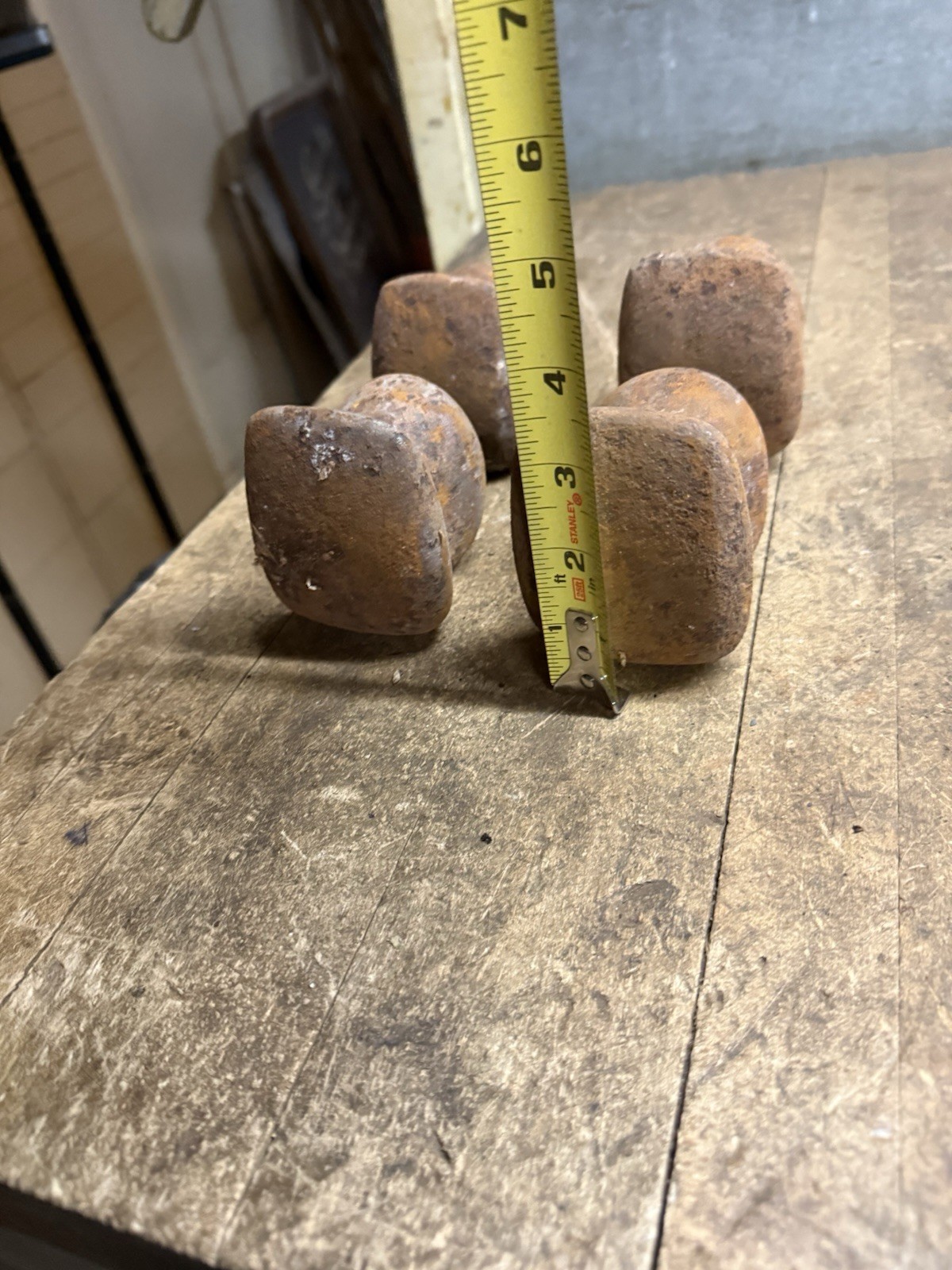 Vintage Auto Body Blob Dolly Cast Iron Hammer Anvil Hand Tool Fairmount Lot Of 4