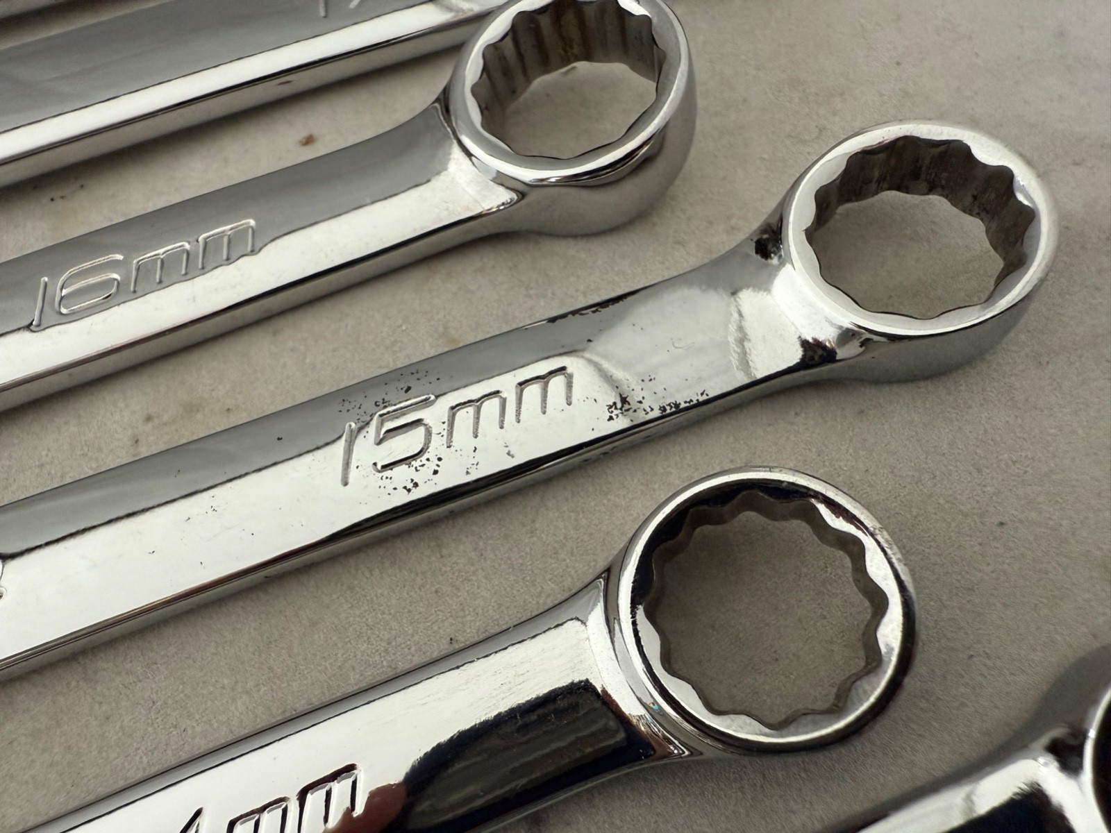 Snap on OEXM713B 13 Pc 12 Pt Metric Flex Drive Combo Wrench Set 10-22mm