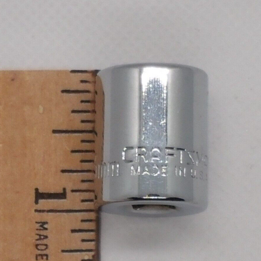 Vintage Craftsman 1/4″ Drive 13MM 6 Point Shallow Socket Metric EE 43514 USA NOS